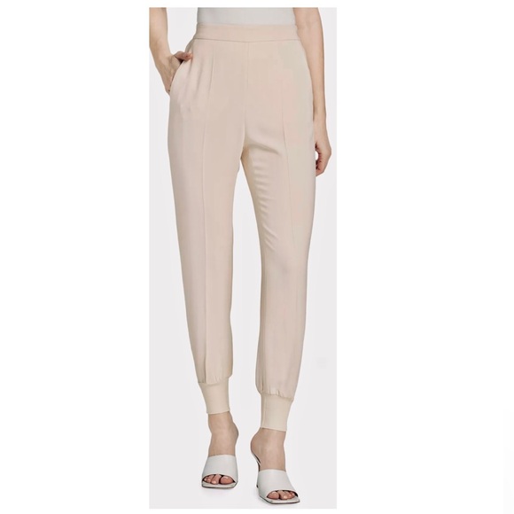 Stella McCartney Tan Iconic Joggers Women’s Pull-OnDesigner Tapered Pant Small